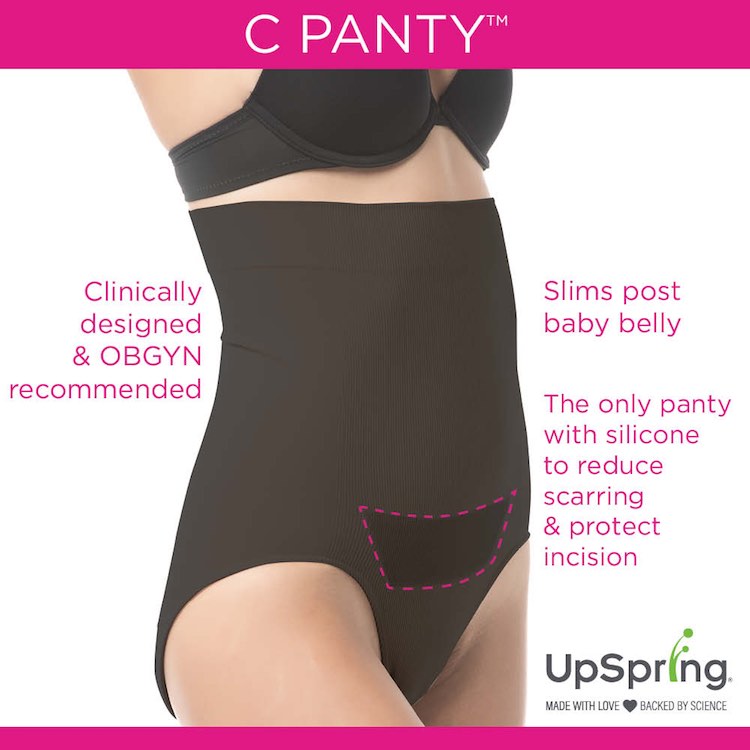 Upspring Post Op Panty Compression plus Silicone Scar Care Hysterectomy  Recovery Panty L/XL Nude